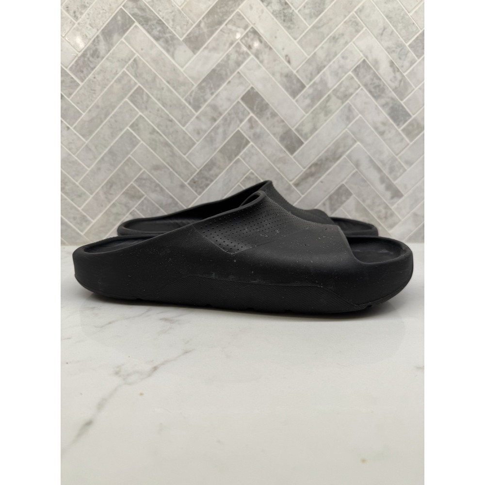 Nike Jordan Post Slides Sandals Mens 11 Triple Black Foam Comfort Slip On 400292